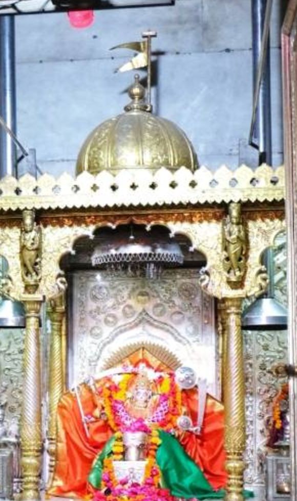 Shree Umiya Mataji in the garbhagriha of the Unjha temple